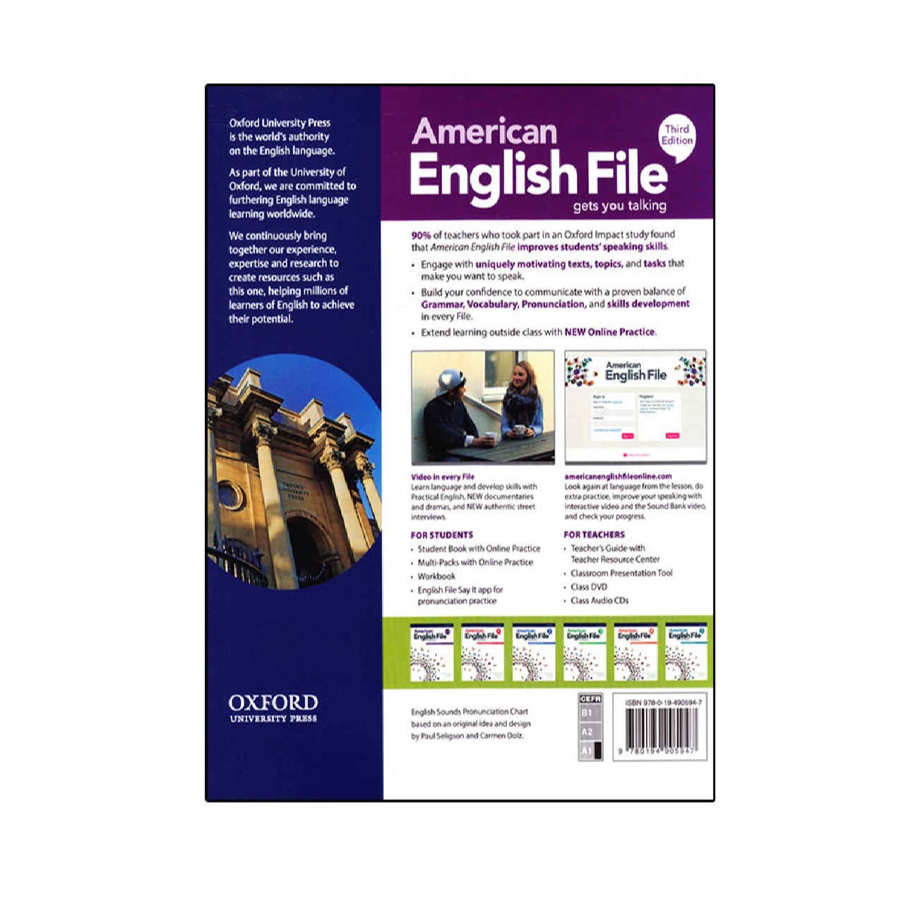 American English File Derde Editie – 4 Delen Set