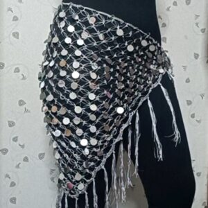 Belly Dance Heup Sjaal met Munten voor Vrouwen – Geschikt voor Kostuum en Oefenkleding