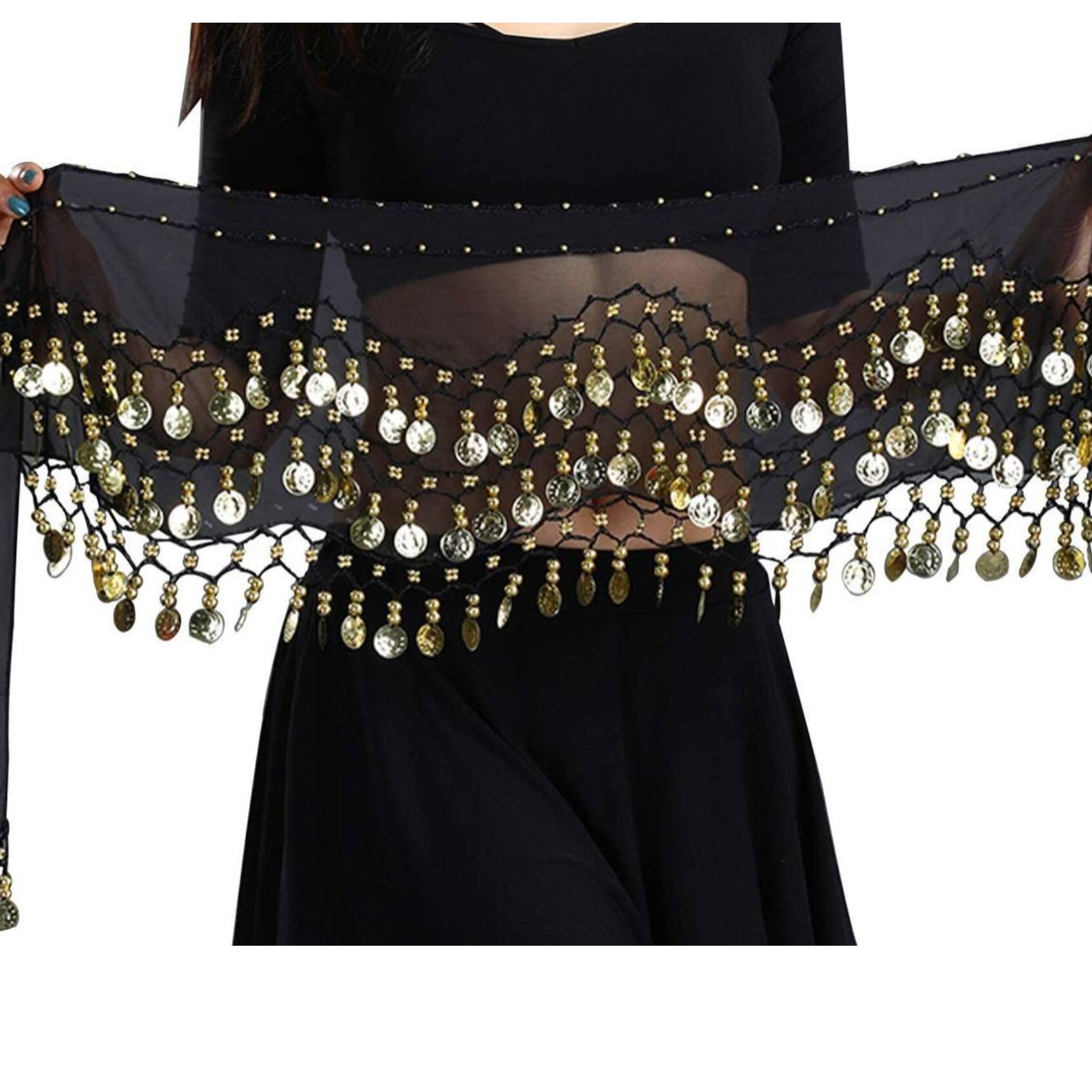 Munten Belly Dance Heupsjaal – Training & Shows