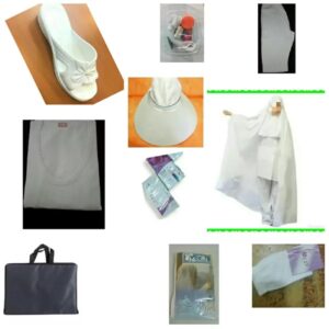 Complete Dames Ihram Set – Katoen Wit