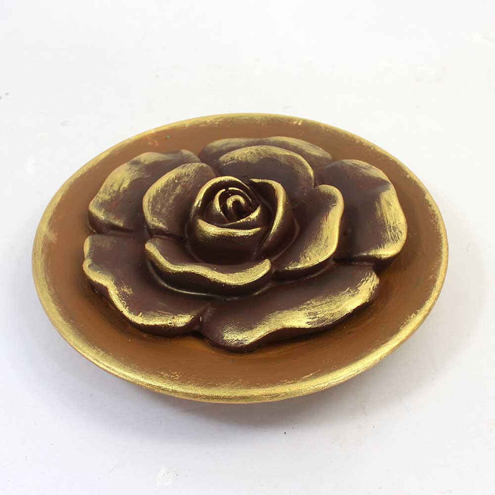 Decoratief Aardewerk Bord met Bloemontwerp Set van 3 Perfect voor Woonkamer