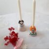Handmade Ceramic Candle Stick in Small Size - Couple Design (1)