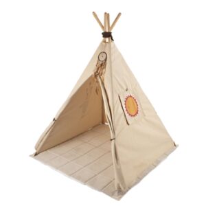 Tipi speeltent met dromenvanger en mat