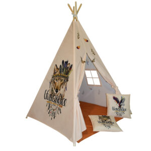Kinder tipi speeltent met vloerkussens