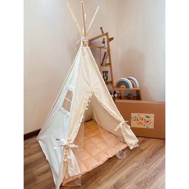 Lichtgewicht en wasbare tipi speeltent voor kinderen