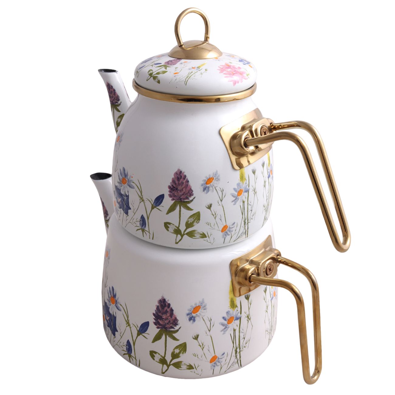 Premium emaille theeketelset – Inclusief bijpassende theepot, geschikt voor dagelijks gebruik