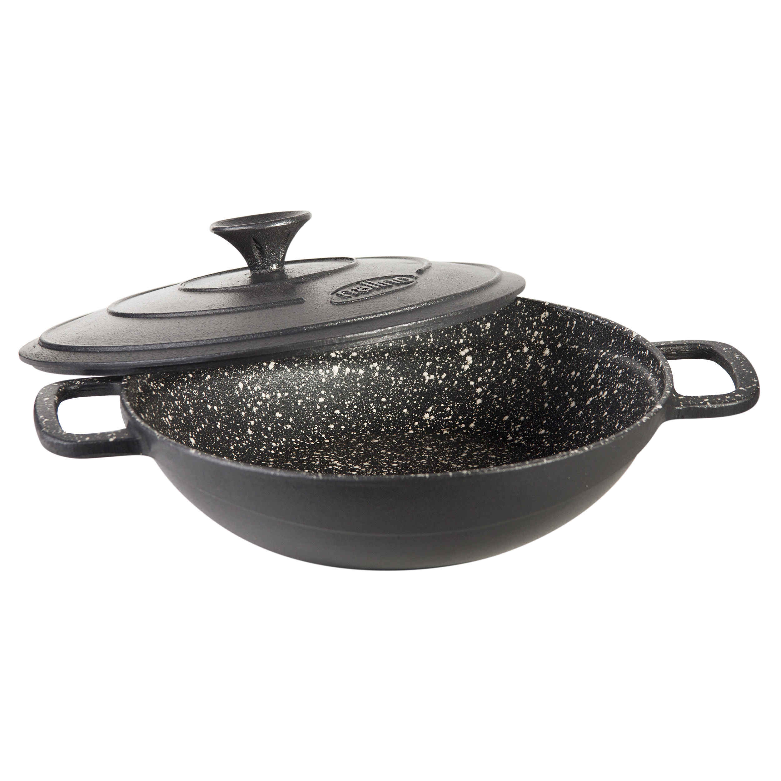 Ronde Gietijzeren Grillpan met Deksel – Camping & Outdoor
