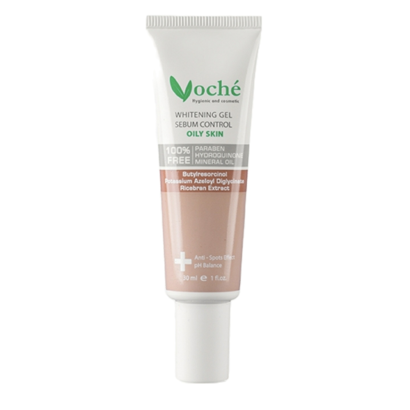 Voche Anti-Spot Whitening Gel Serum – Geschikt voor Vette Huid, 30 ml (Set van 4)