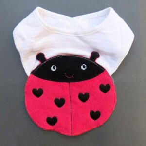 Baby Slabbetje met Lieveheersbeestje Design Rood