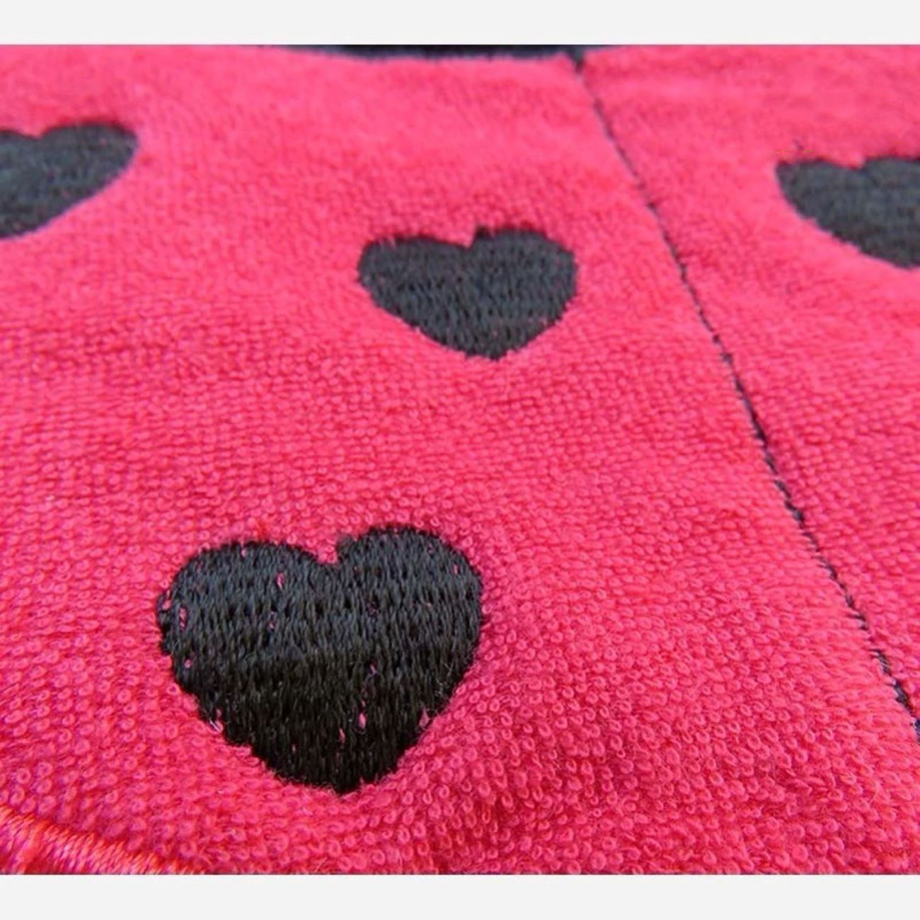 Baby Slabbetje met Lieveheersbeestje Design Rood