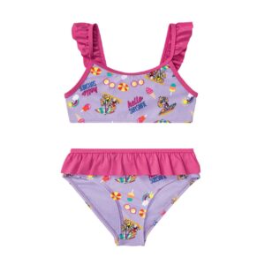 Meisjes Bikini Set – 2-delig – Cartoon Print – Paars