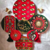 Artisan Pottery Plate Set – Decorative Wall or Table Display with Persian Calligraphy