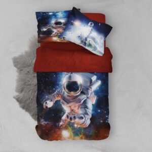 Astronaut-Thema Kinderbedden Set – Rood