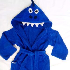 Kinder Badhanddoek met Dinosaurus Kap – Blauw