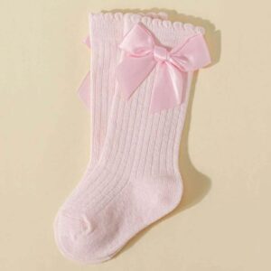 Baby Meisjes Sokken met Roze Strik