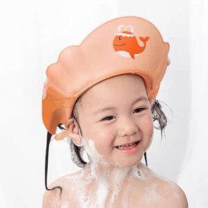 Baby shower muts Walvis – Lichtroze Siliconen