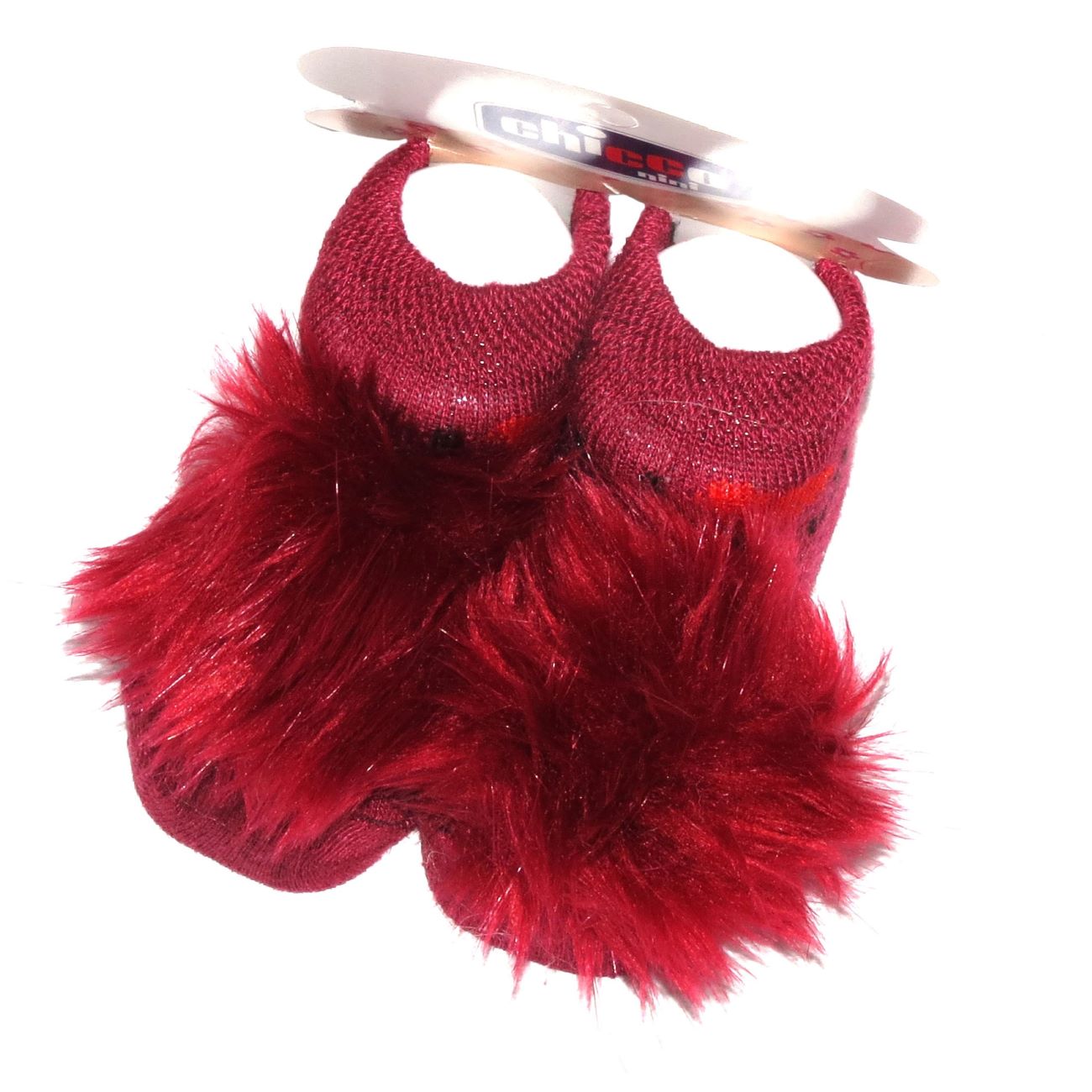 Baby Sokken – Rood Katoen met Pompon