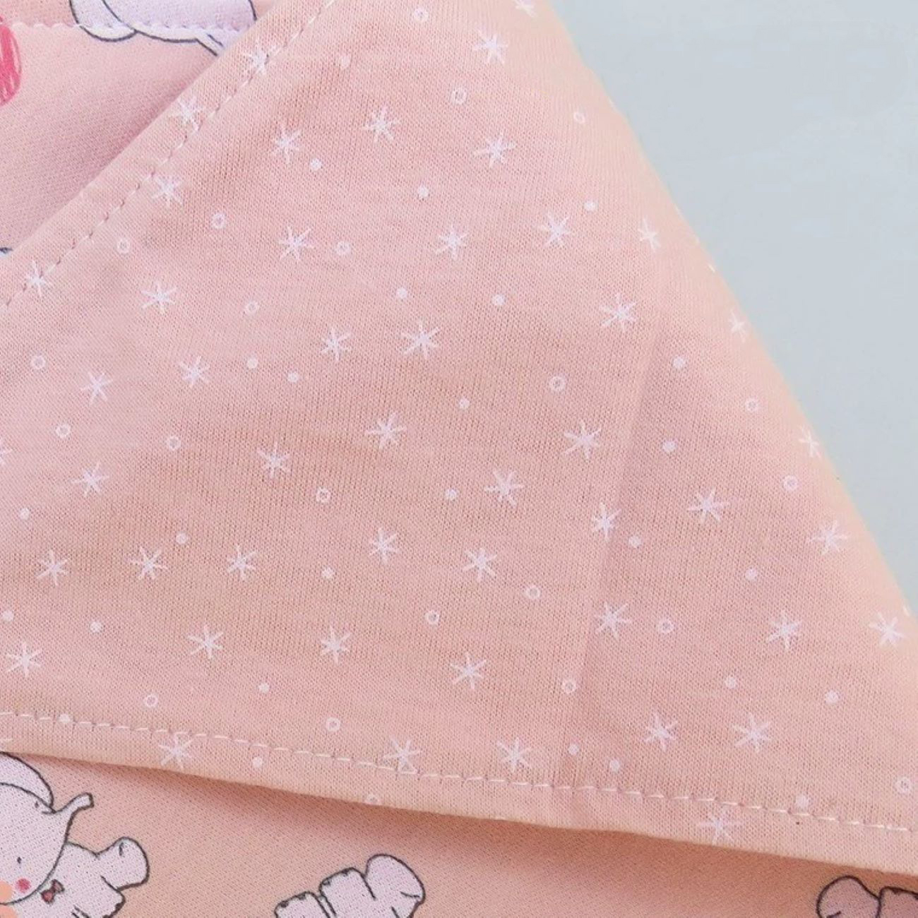Baby Bandana Slabbetje – Roze Olifant