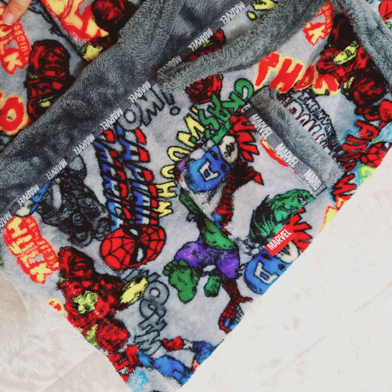 Kinder Badcape met Kap – Marvel Design