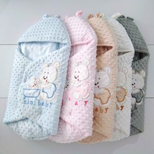 Ademende Baby Inbakerdoek Teddybeer