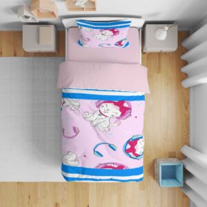 Dreamland Beddengoedset Kitty Roze 5 Stuks