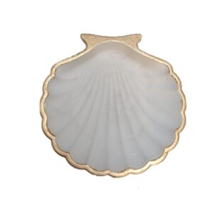 Chique schelp sieradenhouder voor ringen en oorbellen