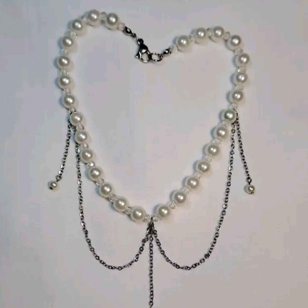 Choker Ketting voor Vrouwen – Parel Ontwerp RVS