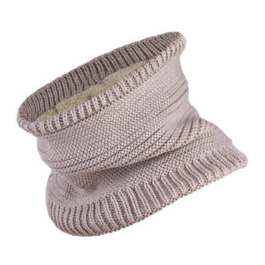 Chunky Gebreide Col Sjaal – Crème Winterstijl