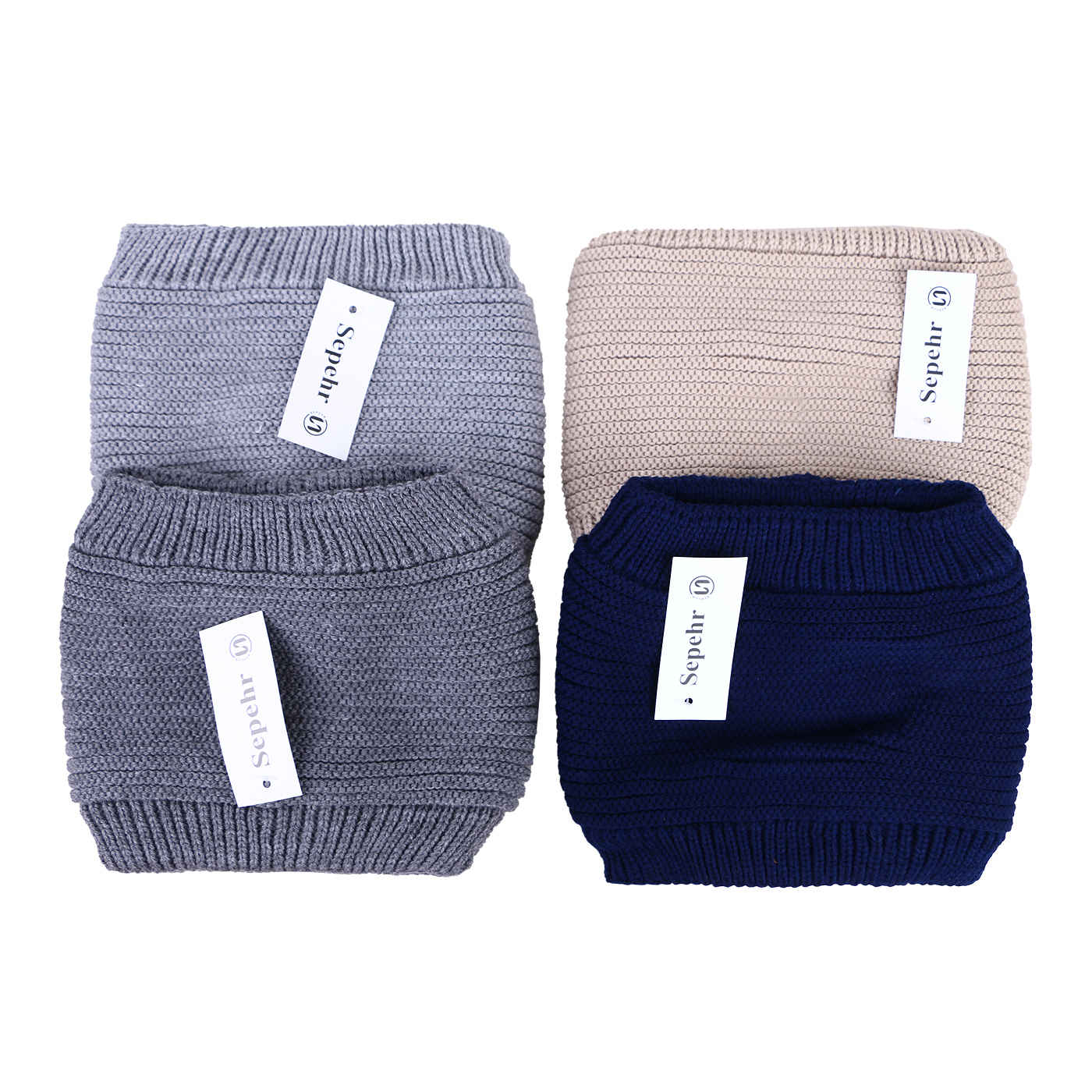 Chunky Gebreide Col Sjaal – Crème Winterstijl