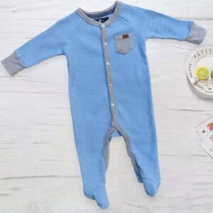 Comfortabel Blauw Babyrompertje – Katoen
