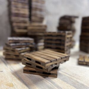 Houten Pallet Onderzetters voor Mokken (Set van 6)