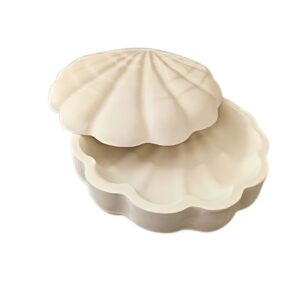 Beton schelp-design sieradendoos met deksel