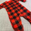 Cotton Baby Romper in Plaid Design – Cozy and Stylish, Imported for Your Little One (1)