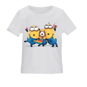 Katoenen kinder T-shirt met grafisch ontwerp – leuk & levendig, Minion ontwerp