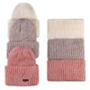 Cozy Knitted Hat and Ring Scarf Set with Plush Fur Lining (3)