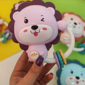 Baby Rammelaar Leeuw – Muzikaal Dierenspeelgoed met Bijtring
