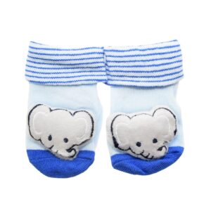 Babysokken Olifant – Blauw – Voor Peuters & Pasgeborenen