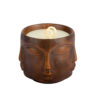 Decorative Wooden Jar Candle, Long-Lasting & Rustic Style with Face Design (6)