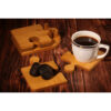 Eco-Friendly Jigsaw Puzzle Coaster Set with Stand – Suitable for Dining & Coffee Tables (5x) 4
