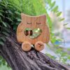 Eco-Friendly Wooden Owl Rattle – Perfect for Sensory Play (2)