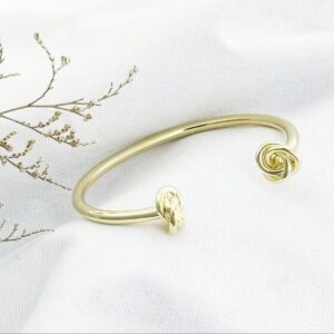 Elegante gouden knoop armband hypoallergeen