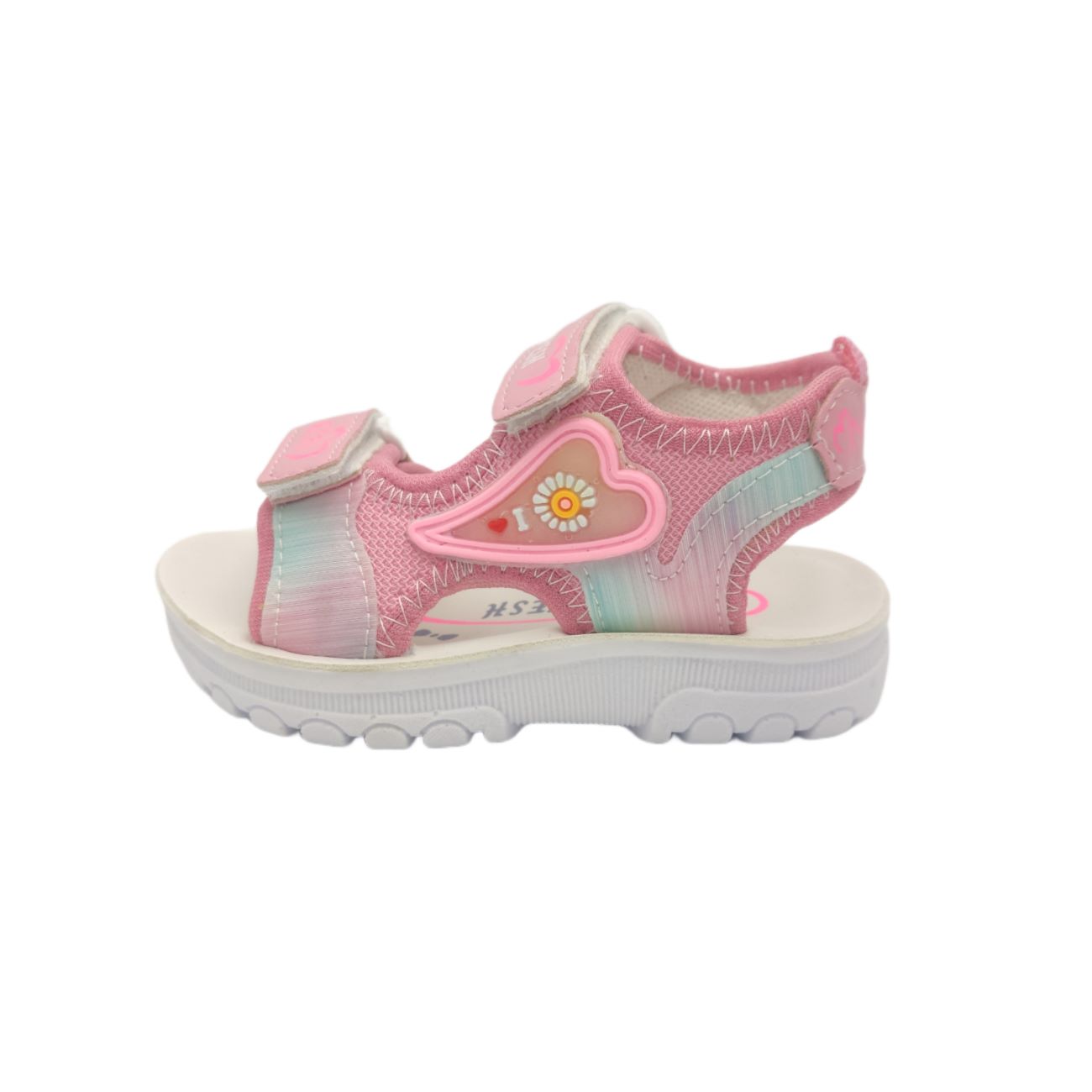 Roze Kindersandalen met Bloemversiering
