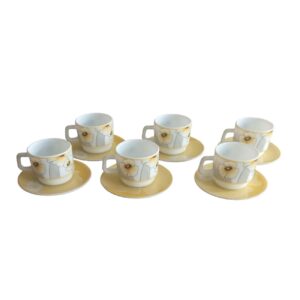 Verhef Uw Theekransjes met Elegante Keramische Theeserviezen – 6 Delig Inclusief Schotels