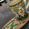 Enamel-painted pottery mug with wooden coaster - Suitable for Decorative or Gifting (4)