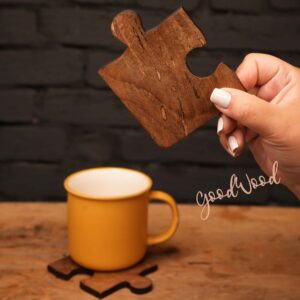 Leuke Puzzel Onderzetters – Geschikt voor Theeliefhebbers & Gezellige Hoeken (3x)