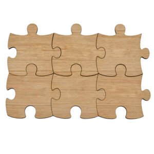 Geometrische Puzzel Onderzetters – Voeg een Slimme Touch toe aan Uw Decor (6x)