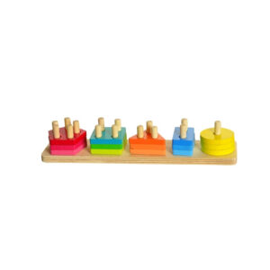 Geometrische Vormen Puzzel Speelgoed – Educatief Spel Gebaseerd op Montessori Principes