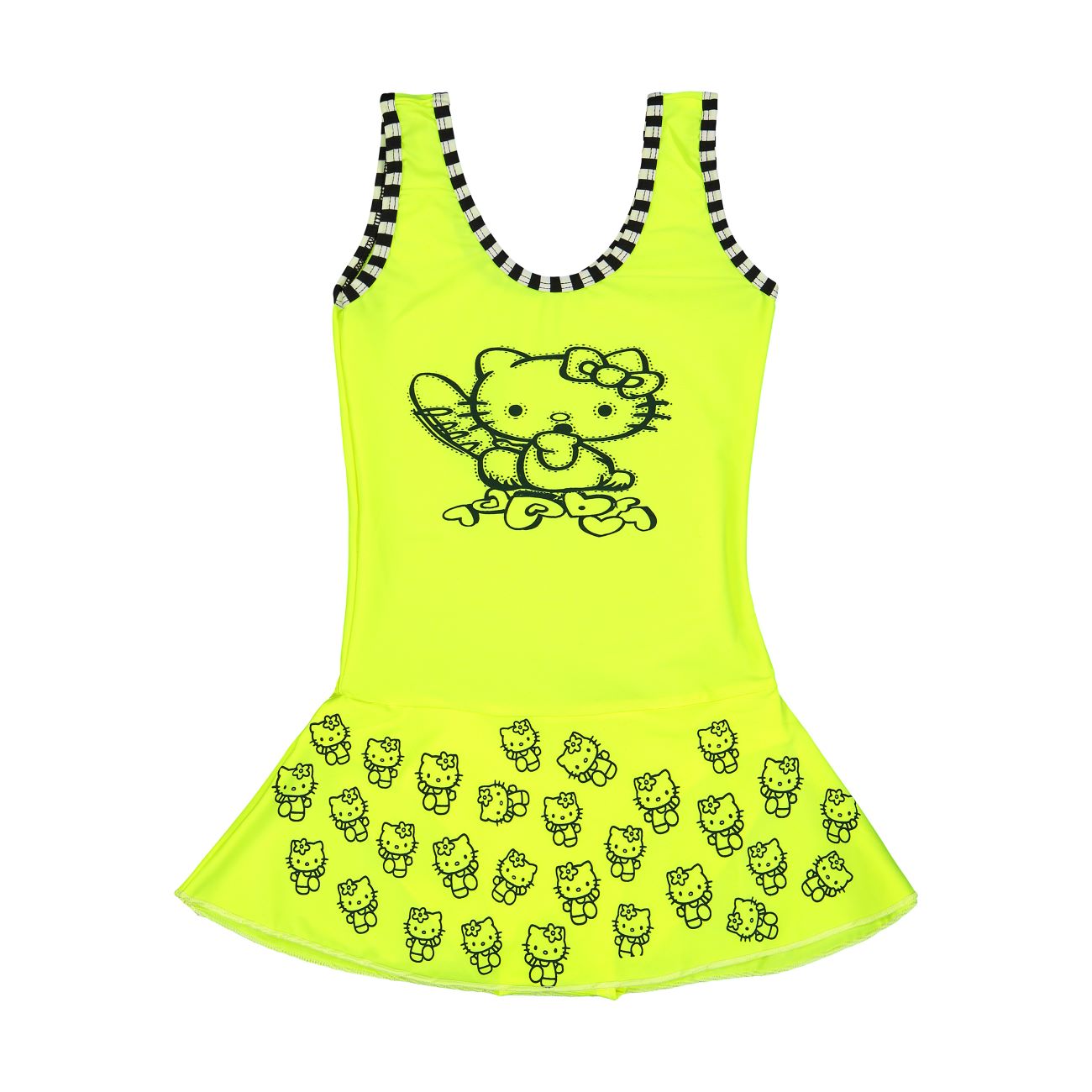 Meisjes Zwemjurk Set – Hello Kitty Geel