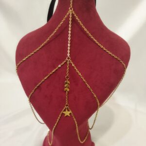 Gouden Ster Dij-Ketting Sieraad voor Dames – Geschikt voor Festivals en Fotoshoots