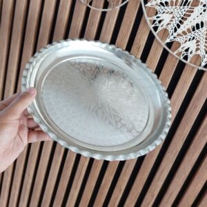 Handgemaakte Koperen Dinerbord – Traditioneel Perzisch